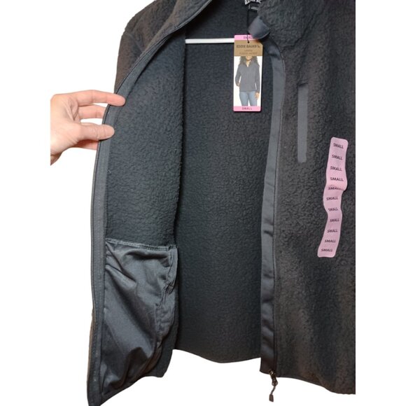 Women's Eddie Bauer Fleece Jacket (Navy Blue) - Small - Picture 4 of 8